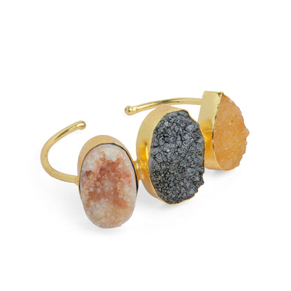 Three Big Stone Bracelet (Multicoloured)