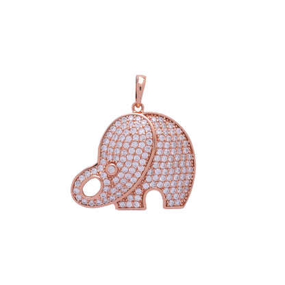 Shimmering Elegance: The Rose Gold Elephant Pendant