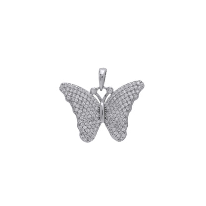 Grace in Flight: Sparkling Butterfly Pendant