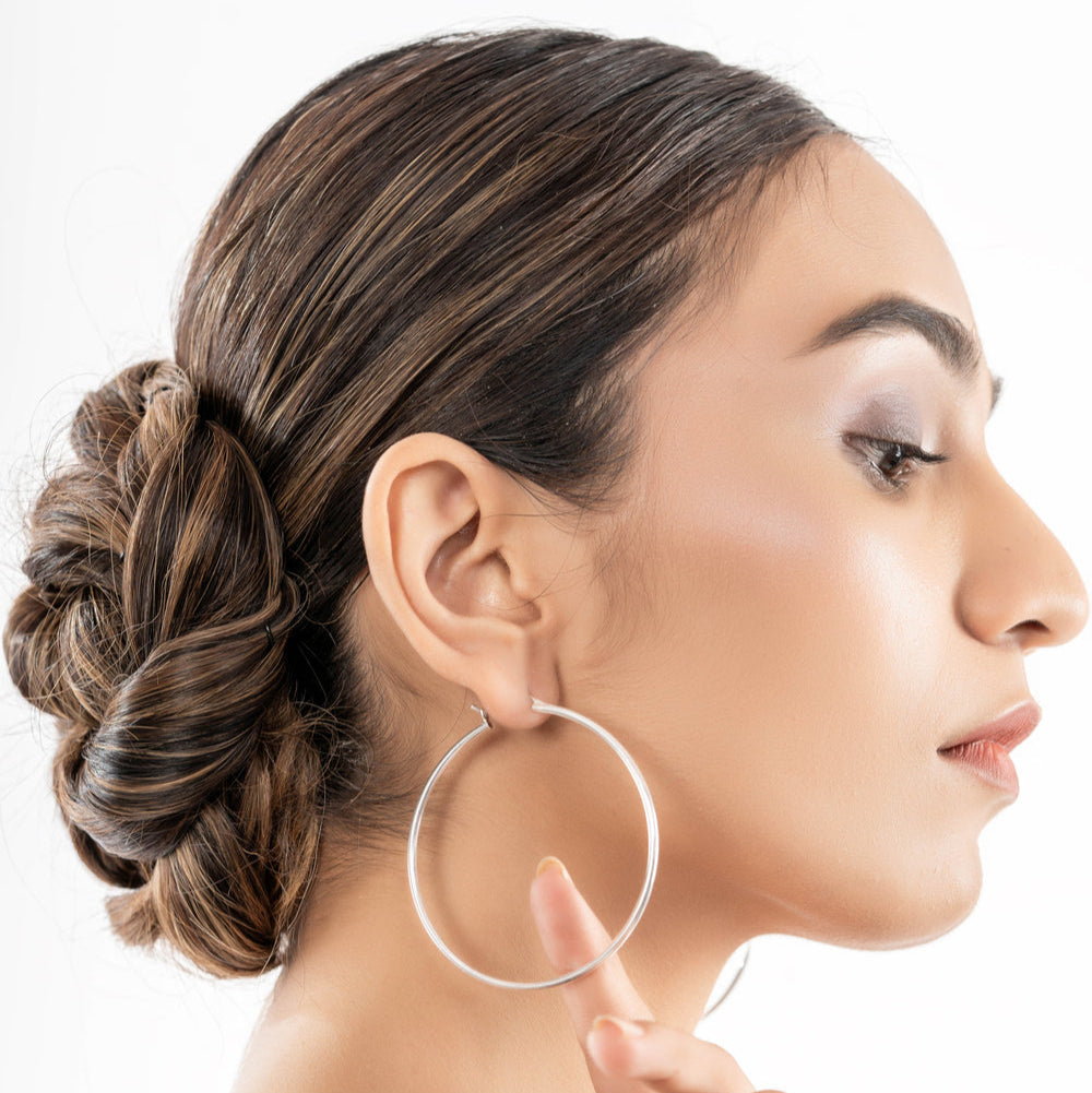 Whispering Elegance Hoop Earrings