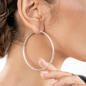 Whispering Elegance Hoop Earrings