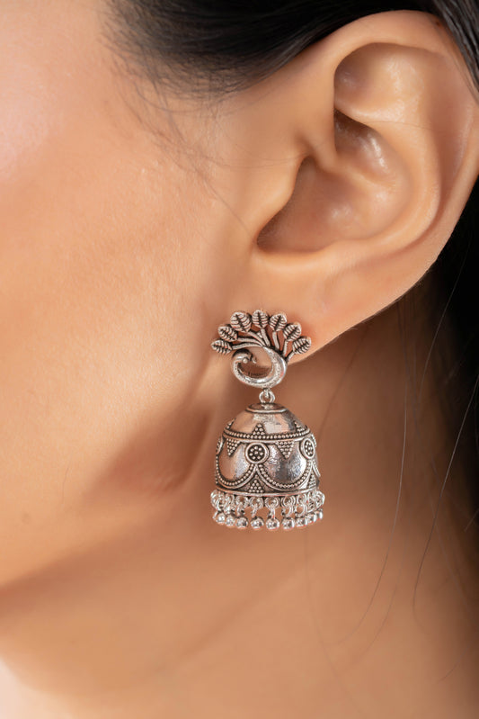 Ornate Radiance Jhumkas A Perfect Blend of Shine and Sophistication