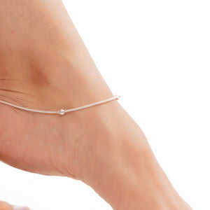 Step Out in Style Silver Anklet