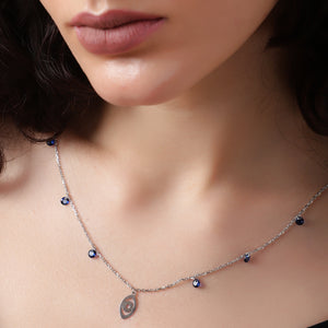 Sapphire Whispers Necklace