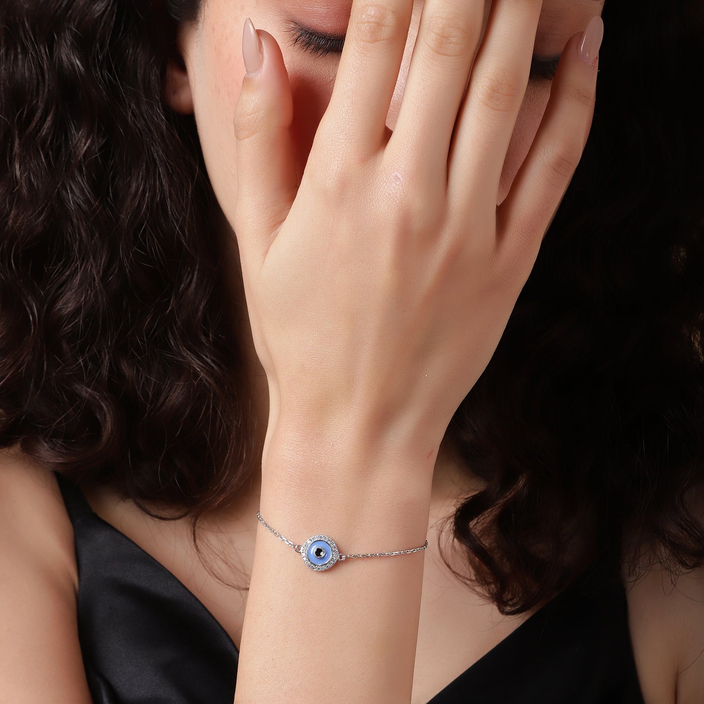 Guardian of Style: Dazzling Evil Eye Bracelet