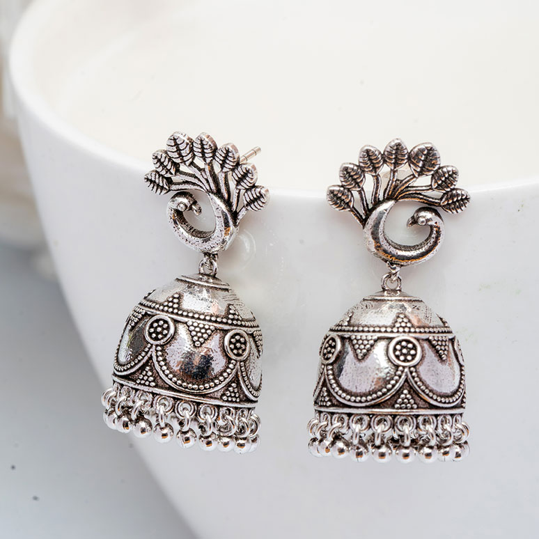 Oxidized Jhumki -20