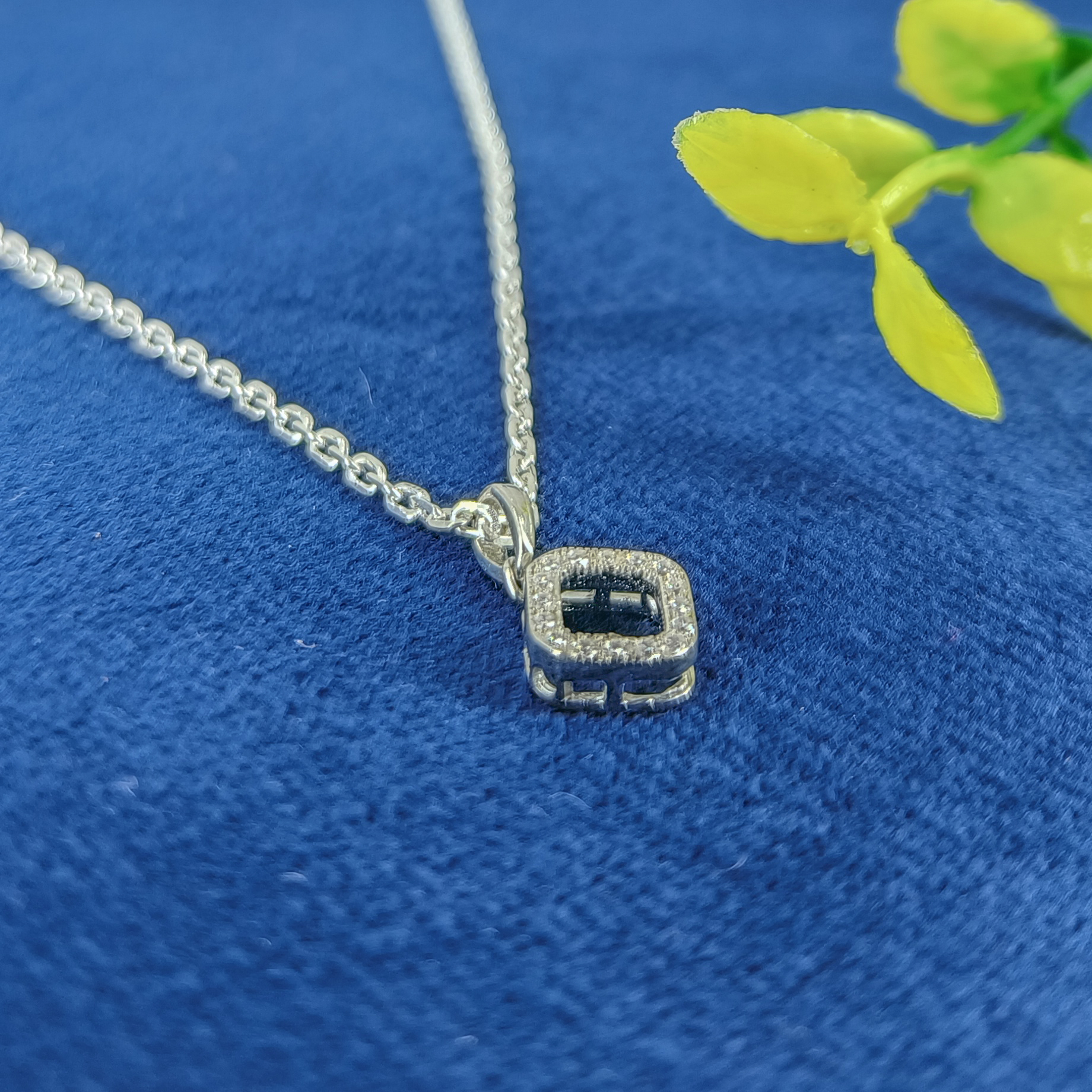 Square Diamond Necklace